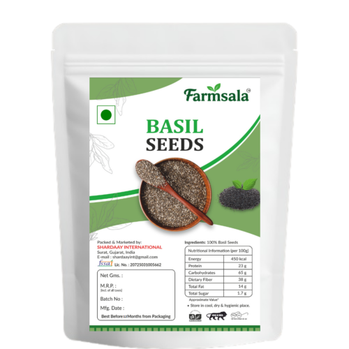 Premium Basil Seeds (Sabja Seeds) | Natural Cooling Superfood | Fiber Rich