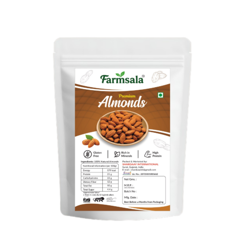 Premium Almonds (Badam) | Crunchy & Nutritious | Protein Rich Healthy Dry Fruits