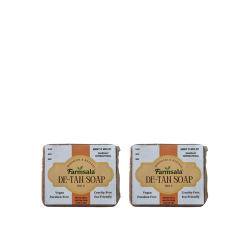 Farmsala De-Tan Soap | Sandalwood & Multani Mitti | Tan Removal & Skin Brightening